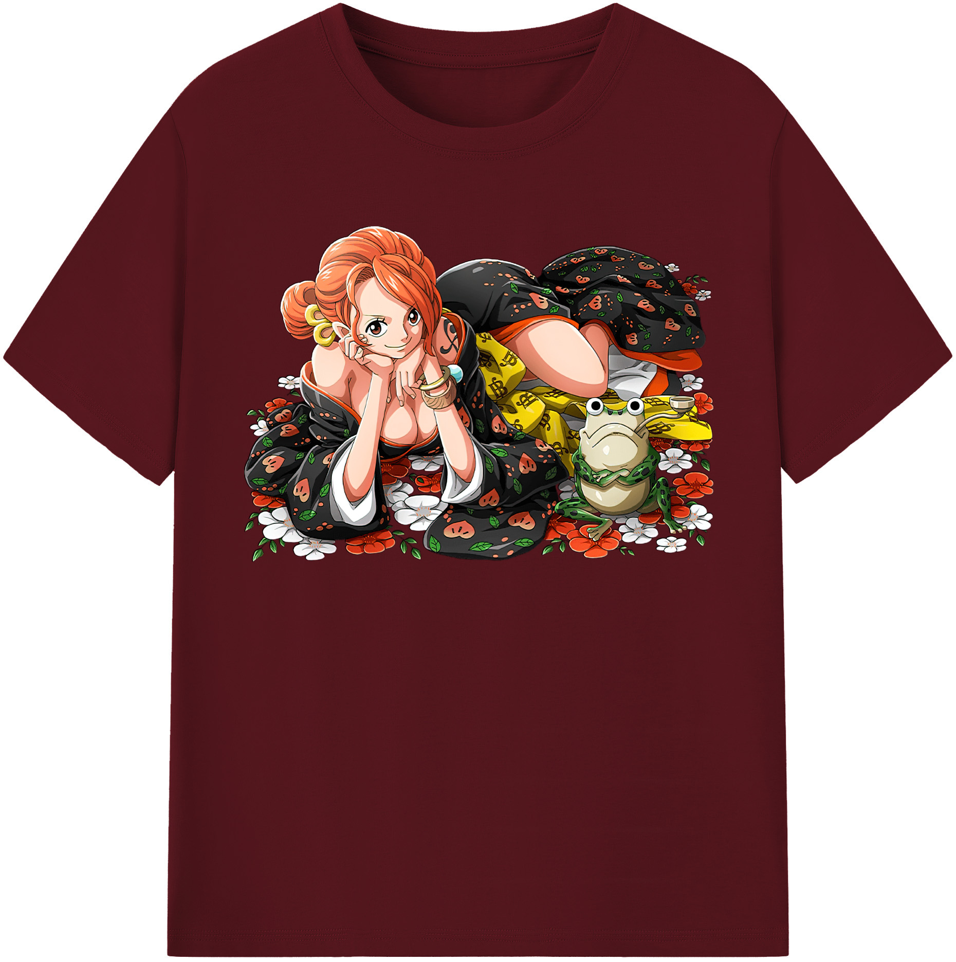 ワンピース ナミ ONE PIECE Nami 綿100％半袖Tシャツ（フロントプリント）